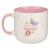 A Glad Heart Makes a Cheerful Face Pink Ceramic Mug - Proverbs 15:13