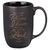 I Know the Plans Graphite Gray Ceramic Mug - Jeremiah 29:11 - KI Gifts Christian Supplies