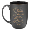 I Know the Plans Graphite Gray Ceramic Mug - Jeremiah 29:11