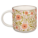 Trust in the Lord Coral Cascade Ceramic Coffee Mug - Isaiah 40:31