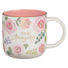 You’re Amazing Pink Floral Ceramic Coffee Mug - KI Gifts Christian Supplies