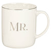 Mr. & Mrs. White Ceramic Coffee Mug Set - Ecclesiastes 4:9