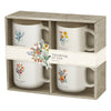 Thinking of You Cream Bouquet Ceramic Mug Set - Philippians 1:3-4