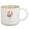 Thinking of You Cream Bouquet Ceramic Mug Set - Philippians 1:3-4