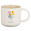 Thinking of You Cream Bouquet Ceramic Mug Set - Philippians 1:3-4