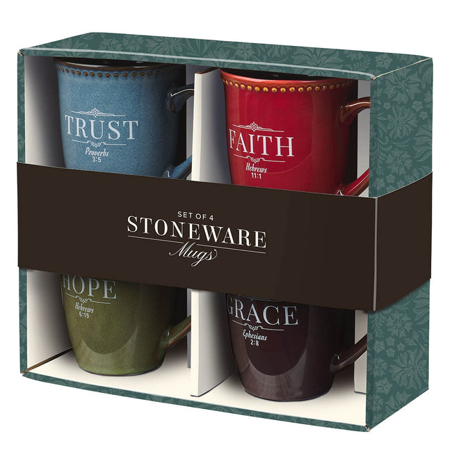 Faithful Living Stoneware Mug Set