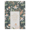 The Through Christ Green Floral Medium Notebook - Philippians 4:13