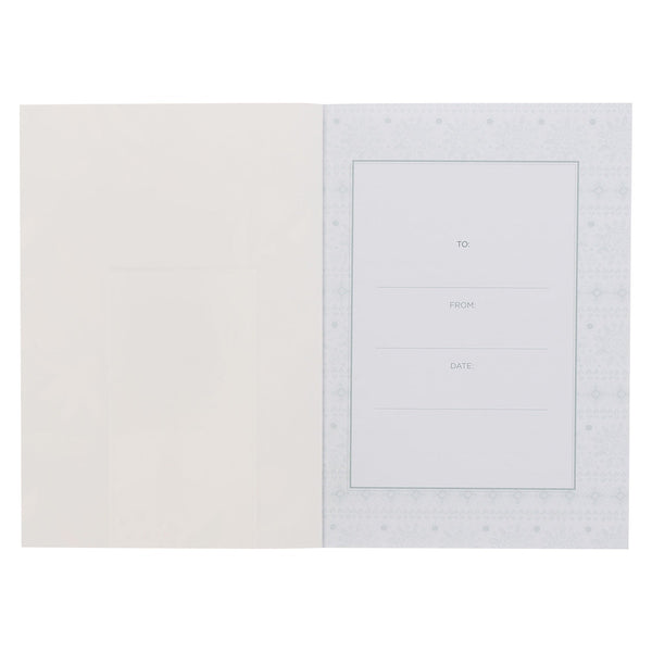 The Through Christ Green Floral Medium Notebook - Philippians 4:13