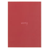 His Mercies Are New Every Morning Red Floral Medium Notebook - Lamentations 3:22–23