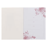 His Mercies Are New Every Morning Red Floral Medium Notebook - Lamentations 3:22–23