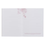 His Mercies Are New Every Morning Red Floral Medium Notebook - Lamentations 3:22–23