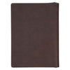 The Plans Cocoa Brown and Taupe Faux Leather Executive Padfolio - Jeremiah 29:11