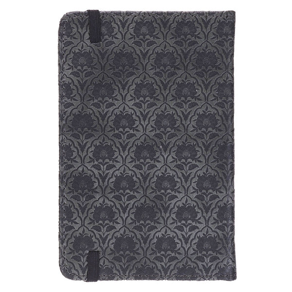 I Know the Plans Graphite Gray Faux Leather Hardcover Notebook with Elastic Closure - Jeremiah 29:11
