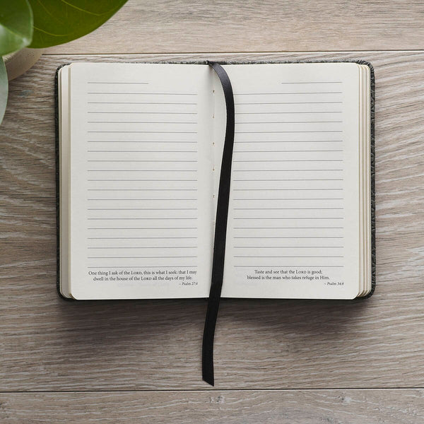 I Know the Plans Graphite Gray Faux Leather Hardcover Notebook with Elastic Closure - Jeremiah 29:11