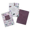 Strength and Dignity Purple Floral Notebook Set - Proverbs 31:25