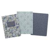 Morning Mercies Blue and Green Floral Notebook Set - Lamentations 3:22-23