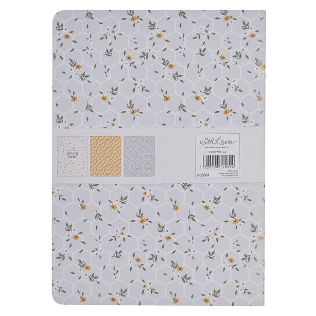 Amazing Teacher Blossom and Bees Notebook Set