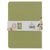 Good Gift and Rejoice Green and Cream Floral Medium Notebook Set