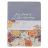 Joy and Grace Peach and Blue Floral Medium Notebook Set  - KI Gifts Christian Supplies
