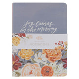 Joy and Grace Peach and Blue Floral Medium Notebook Set  - KI Gifts Christian Supplies