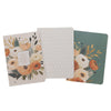 Joyful Patient Faithful Heirloom Floral 3-piece Large Notebook Set - Romans 12:12
