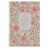 Trust In The Lord Coral Cascade soft Cover Spiral Notebook - Isaiah 40:31 - KI Gifts Christian Supplies