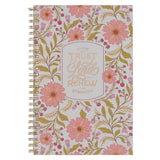 Trust In The Lord Coral Cascade soft Cover Spiral Notebook - Isaiah 40:31 - KI Gifts Christian Supplies