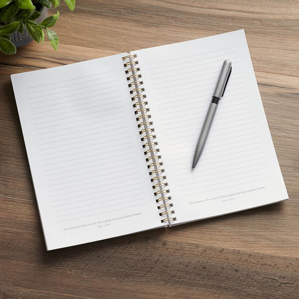 Trust In The Lord Coral Cascade soft Cover Spiral Notebook - Isaiah 40:31