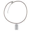Man of God Silver Metal Men’s Necklace - 1 Timothy 6:11 - KI Gifts Christian Supplies