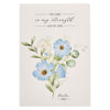 My Strength and My Song Blue Floral Notepad  - Psalm 118:14