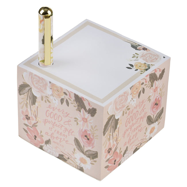 Every Good and Perfect Gift Note Block with Pen Set - James 1:17