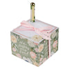 He Restores My Soul Green Floral Note Block and Pen Set - Psalm 23:3