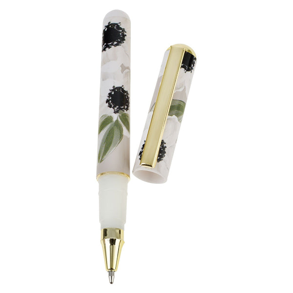 Joy and Peace Monochromatic Floral Note Block with Pen Set - Romans 15:13