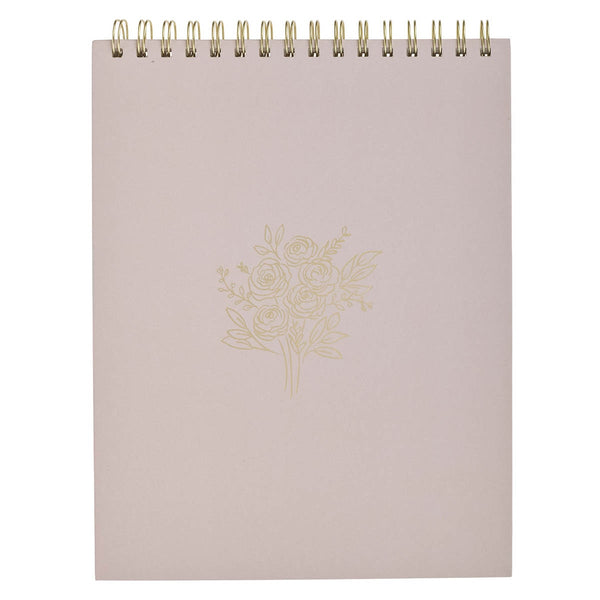 Everything Beautiful Pink Floral Spiral Notepad - Ecclesiastes 3:11