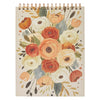 Joyful Patient Faithful Heirloom Floral Hardcover Top-bound Spiral Notepad - Romans 12:12