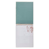 Joyful Patient Faithful Heirloom Floral Hardcover Top-bound Spiral Notepad - Romans 12:12