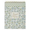 Strength and Dignity Blue Cottage Garden Spiral Notepad - Proverbs 31:25
