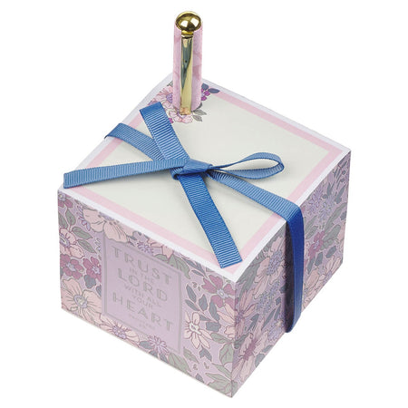 Everything Beautiful Taupe Notepad with Pen Gift Set