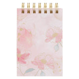Amazing Grace Pink Floral Tiered Spiral Notepad