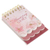 Amazing Grace Pink Floral Tiered Spiral Notepad