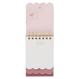 Amazing Grace Pink Floral Tiered Spiral Notepad