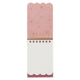 Amazing Grace Pink Floral Tiered Spiral Notepad