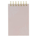Everything Beautiful Blush Taupe Floral Tiered Spiral Notepad - Ecclesiastes 3:11