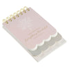 Everything Beautiful Blush Taupe Floral Tiered Spiral Notepad - Ecclesiastes 3:11