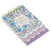 Be Still and Know Purple Floral Tiered Spiral Notepad - Psalm 46:10