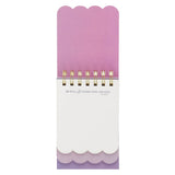 Be Still and Know Purple Floral Tiered Spiral Notepad - Psalm 46:10