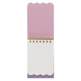 Be Still and Know Purple Floral Tiered Spiral Notepad - Psalm 46:10