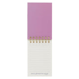 Be Still and Know Purple Floral Tiered Spiral Notepad - Psalm 46:10