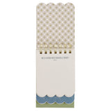 Strength and Dignity Blue Cottage Garden Tiered Spiral Notepad - Proverbs 31:25