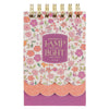 Lamp for My Feet Pink Meadow Tiered Spiral Notepad - Psalm 119:105